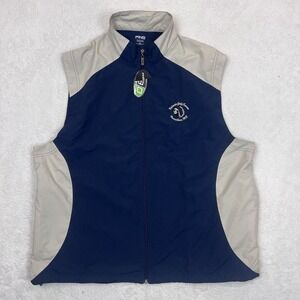 PING Collection Performance Dynamics Vest Mens XL Blue Tan Windproof Golf Pocket